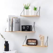 Pratique et personnalisable à la fois. 3ps Bois Etagere Murale Etagere A Livres Etagere Murale De Stockage Etageres Flottantes En Bois Et Fer Pour Salon 30 40 50 Cm Cdiscount Maison