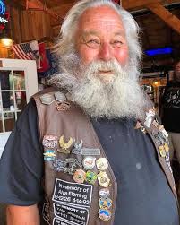 This biker has been taking his granddaughter