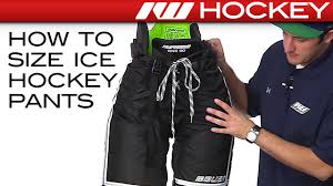 how to size ice hockey pants