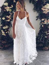 Jun 18, 2021 · beach: A Linie Trager Ruckenfrei Gericht Schleppe Spitze Strand Hochzeitskleid Brautkleider 199 99 Simple Dress Com
