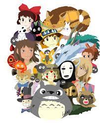 Studio Ghibli Collage Coloured By Disturbed Leeshie Studio Ghibli Characters Studio Ghibli Party Studio Ghibli Art