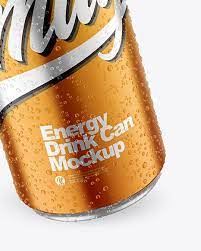 Download 500ml Matte Metallic Drink Can With Condensation Mockup In Can Mockups On Yellow Images Object Mockups