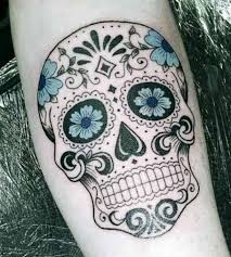 Black And White Sugar Skull Tattoo 50 Stunning Sugar Skull Tattoo Design Ideas Their Meanings Sugar Skull Tattoos Skull Tattoo Design Candy Skull Tattoo
