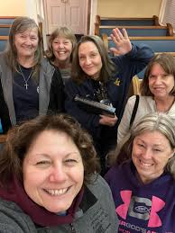 Alto practice at Bethel Baptist Church Palmyra with friends