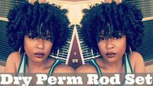 Shine enhancing hair dryer or ionic hair dryer. Perm Rod Set On Dry Hair Natural Hair Trophdoph Youtube