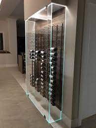 Under Stairs Frameless Glass Win E Enclosure Vintage View Racking Glass Wine Cellar Wine Closet Wine Cellar Modern