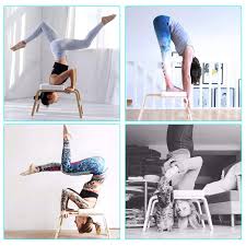 Desire Life Yoga Headstand Bench Stand Yoga Chair For Family Gym Wood And Pu Pads Headstand Yoga Headstand Yoga Handstand