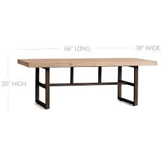 Build up the top and bottom to add width and height. Buy Griffin Reclaimed Wood Dining Table Online Pottery Barn Uae