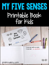 There is just so much learning that can take place during this process. Five Senses Printable Book Prekinders