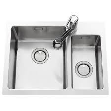 Blanco évier cuisine livit 45 inox brossé 1 bac 514785 | cuisissimo. Mondrian Evier Inox Lisse 2 Bacs 1 Egouttoir Idees De Travaux