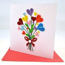 Don't throw away those old christmas or birthday cards. Star Brand Quilling Greeting Card Handmade For All Occasions Birthday Love Anniversary Quilling Birthday Cards Valentine Cards Handmade Quilling Paper Craft