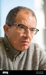 Cambridge, Massachusetts, USA. 14th Nov, 2022. Seen in his office during an  interview with Le Point reporter Francois Miguet, STEPHANE BANCEL is the  CEO of the pharmaceutical and biotechnology company Moderna, seen