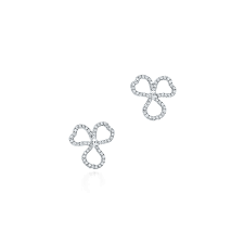 Shop the tiffany paper flowers® collection featuring flower rings, drop necklaces, cluster earrings and firefly pendants with colored gemstones. Tiffany Paper Flowers Diamond Open Flower Earrings In Platinum Tiffany Co