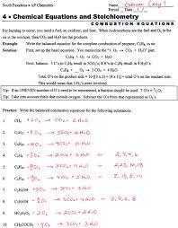 Write balanced chemical equations for each of the following descriptions of a chemical reaction. Writing Chemical Equations And Types Of Reactions Worksheet 2 Answers Tessshebaylo