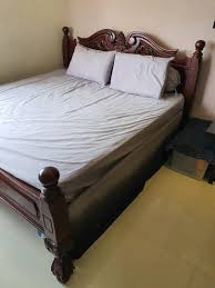 Check spelling or type a new query. Solid Wood Bed King Size Frame Furniture Home Living Furniture Bed Frames Mattresses On Carousell