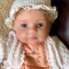 Rosalie, the seventh annual Such-A-Doll photo contest winner for  Ashton-Drake. I am thrilled to receive my artist's sample.￼ She is the  sweetest little thing!￼ 🥰❤️