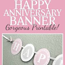 Change the look by changing the paper . Happy Anniversary Banner