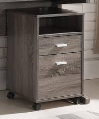 Simply Organized 2 Drawer File Cabinet With Wheels Gray