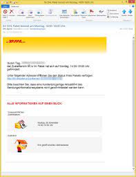 Im durschnitt kommt ein paket von dhl wochentags um 13:19 uhr und samstags im schnitt um 13:34 uhr im stadtzentrum von düsseldorf in nrw an. Ihr Dhl Paket Kommt Am Montag 14 00 18 00 Uhr Von Dhl Express Nharry Nc Rr Com Bringt Das Trojanische Pferd Emotet Vorsicht E Mail