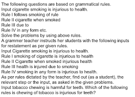 Why is cigarette smoking injurious to health?