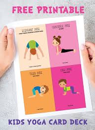 Kids Yoga Card Deck Free Printable Kids Yoga Poses Yoga For Kids Yoga Cards