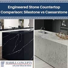 Engineered Stone Countertop Comparison Silestone Vs Caesarstone Caesarstone Comparison Countertop Engineered Stone Engineered Stone Countertops Countertops
