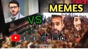 Amzn.to/2nckx0e ring light with tripod stand. Tik Tok Vs Youtube Memes Carry Minati Vs Amir Siddiqui Memes Funny Meme That Will Make You Laugh Youtube