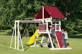 Sk 10 Mountain Climber Vinyl Playset Wood Vinyl Wood Kingdom High Deck