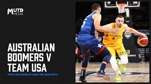Baynes was hospitalised and underwent tests after sustaining a neck injury during the win against italy on wednesday night. Australian Boomers V Team Usa Highlights Youtube