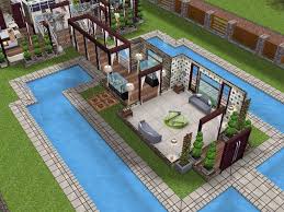 A mediterranean villa with modern lines and warm theme. Pin On My Sims Freeplay Houses
