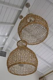 woven pendant lights ~ stace king