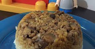 Resep Nasi Tim Daging Jamur Oleh Caroline Ang Resep Makanan Jamur Resep