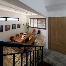 Raw Cement Floor With The Accent Of Peranakan Cement Tiles Create A Cosy Ambient For Di Colonial Style Interior Home Interior Design Minimalist Interior Design
