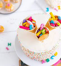 Konfetti Einschulungstorte Leicht Gemacht Kuchen Einschulung Einschulungstorte Cakes To Make