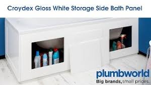 Thousands of customer product reviews. Croydex Gloss White Storage Side Bath Panel Plumbworld Youtube