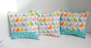 Easter Pillow Covers, Quilted Pillow Covers, 13 X 13 Easter Pillow Covers,  Easter Pillow Covers, Easter Decor, READY TO SHIP