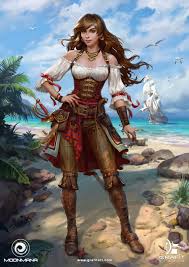 Pirate Girl By Grafit Art Pirate Woman Female Characters Anime Pirate