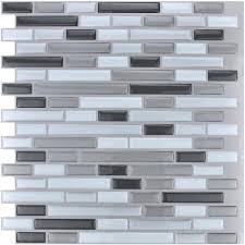 You might be already aware of the fact that. Art3d 12 In X 12 In Grey Peel And Stick Tile Backsplash For Kitchen 10 Pack A17002p10 The Home Depot