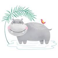 Hippo baby i canvas artwork by george dyachenko | icanvas. Hippo Art And Hippo Artwork At Fulcrum Gallery