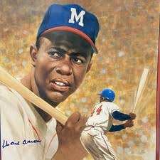 Hank Aaron Original Sports Autographed Items