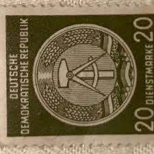 Ohne freie wahlen ist demokratie nicht denkbar. Dienstmarke Ddr 20 Pf Briefmarken