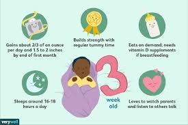 your 3 week old baby development milestones