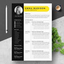 Today we present you the most popular collection of microsoft word resume templates. Clean Modern Resume Template Word Creative Illustrator Templates Creative Market