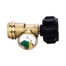 Because pressurized propane is stored in liquid form the pressure in the tank doesn't begin to noticeably drop off until the liquid is nearly gone. Camplux Propane Tank Gauge Leak Detector Gas Pressure Meter Universal Acme Qcc1 Type1 Connection For Rv Camper Cylinder Bbq Gas Grill Heater And More Appliances 100 Solid Brass Buy Online In China At China Desertcart Com Productid
