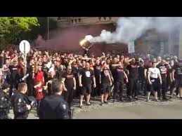 14.08.2021 fight before man utd vs. Animals Ultras Cska Sofia Corteo Ultras Way Youtube