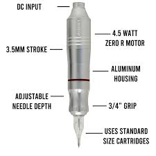 Designed with the tattoo artist in focus and manufactured with the highest quality materials and components available. Javelin X Rotary Tattoo Pen