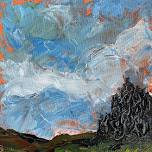 Palette Knife Van Gogh acrylic workshop at The Vineyard at Hershey