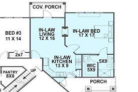 A two bedroom with a bit of privacy? Mother In Law House Plans The Plan Collection