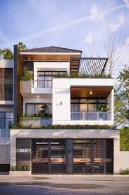 2912 Exterior House Scene Sketchup Model By Than Nguyen Free Download In 2020 3 Storey House Design Modern Exterior House Designs Duplex House Design