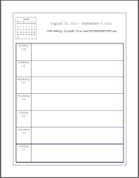 free blank printable weekly school planner 2020 2021 student handouts